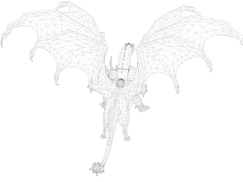 Chimera Rigged and Animated 3D Model