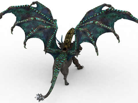 Chimera Rigged and Animated Model 3D