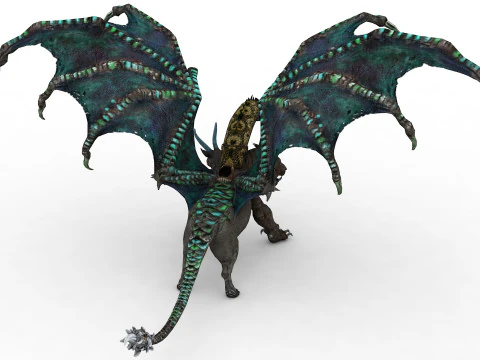 Chimera Rigged and Animated 3D Model