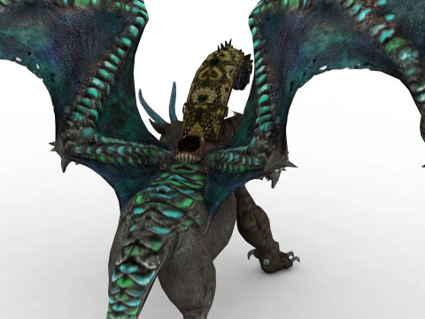 Chimera Rigged and Animated 3D Model