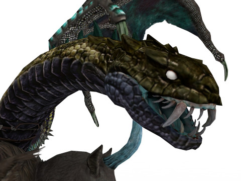 Chimera Rigged and Animated Model 3D