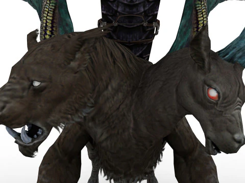 Chimera Rigged and Animated 3D Model