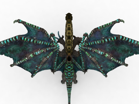 Chimera Rigged and Animated Model 3D