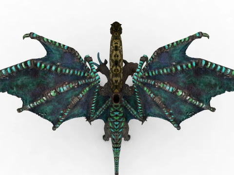 Chimera Rigged and Animated 3D Model