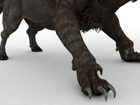 Chimera Rigged and Animated 3D Model