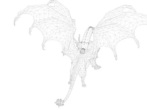 Chimera Rigged and Animated 3D Model