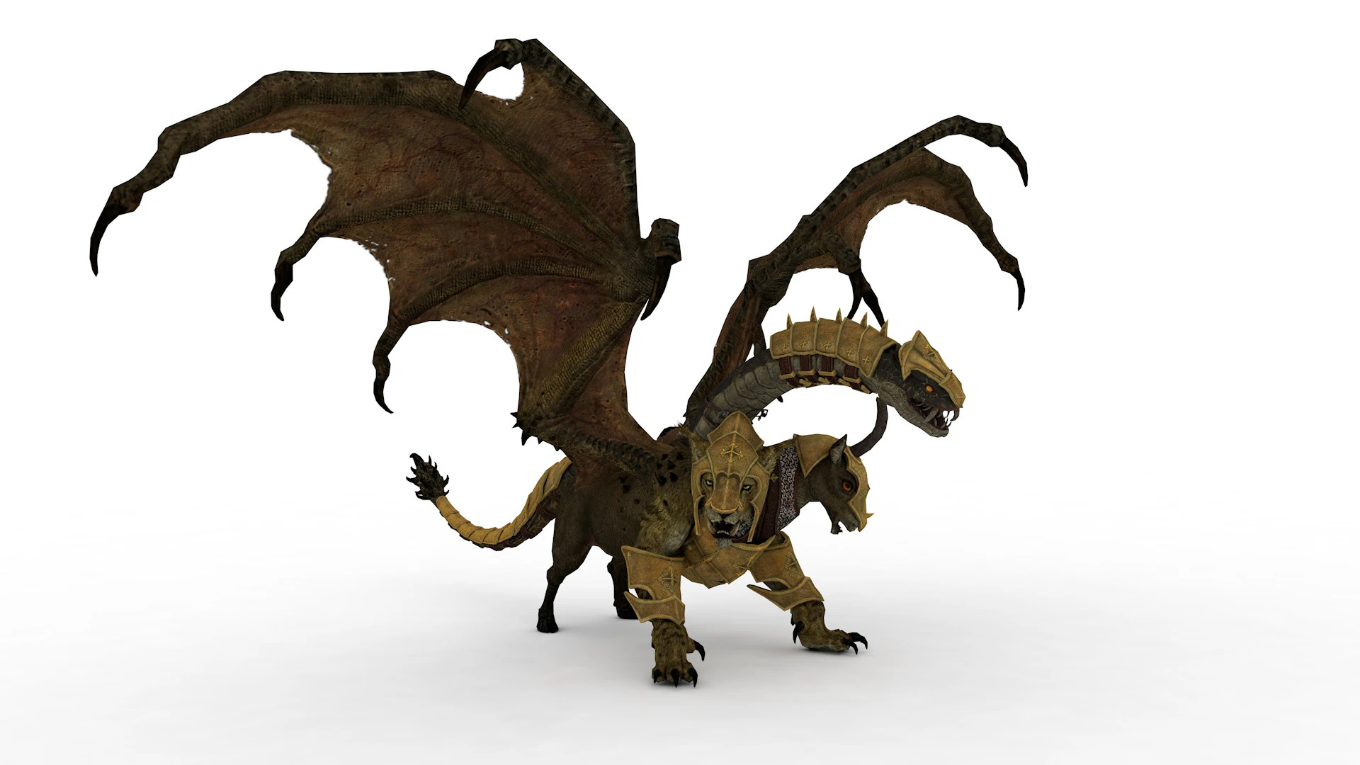 Chimera Rigged and Animated 3D Model .c4d .max .obj .3ds .fbx .stl .blend 