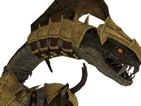 Chimera Rigged and Animated 3D Model