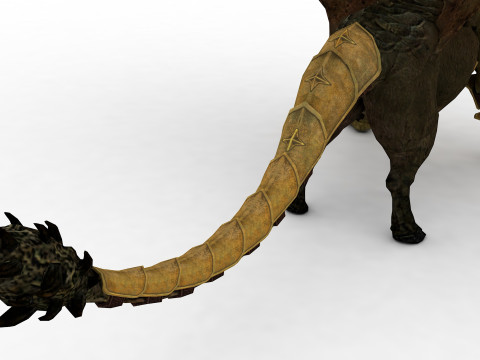 Chimera Rigged and Animated 3D Model
