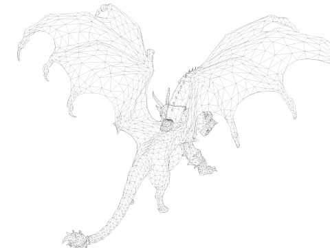 Chimera Rigged and Animated 3D Model