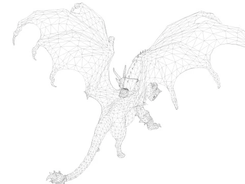 Chimera Rigged and Animated 3D Model