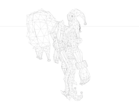 Palha&ccedil;o Modelo 3D