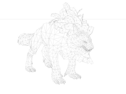 Hyena Model 3D