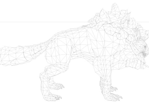 Hyena Model 3D