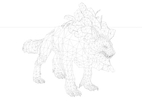 Hyena Model 3D