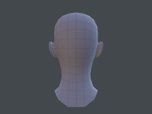 female head textured Model 3D
