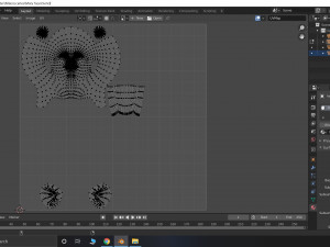 female head textured Model 3D