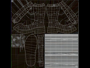Military Boots 3D Model