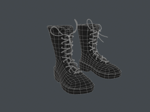 Military Boots 3D Model