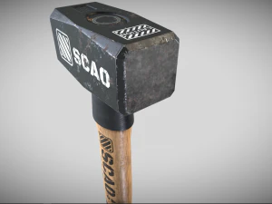 Pbr Club Hammer 3D Model