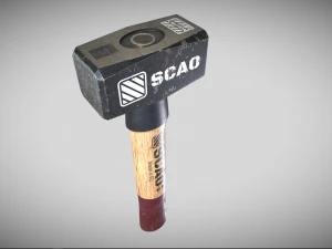Pbr Club Hammer 3D Model
