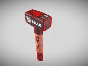 Pbr Club Hammer 3D Model