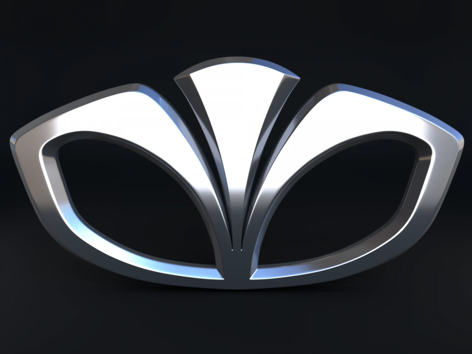 Daewoo Logo 3D Model .c4d .max .obj .3ds .fbx .stl .blend 