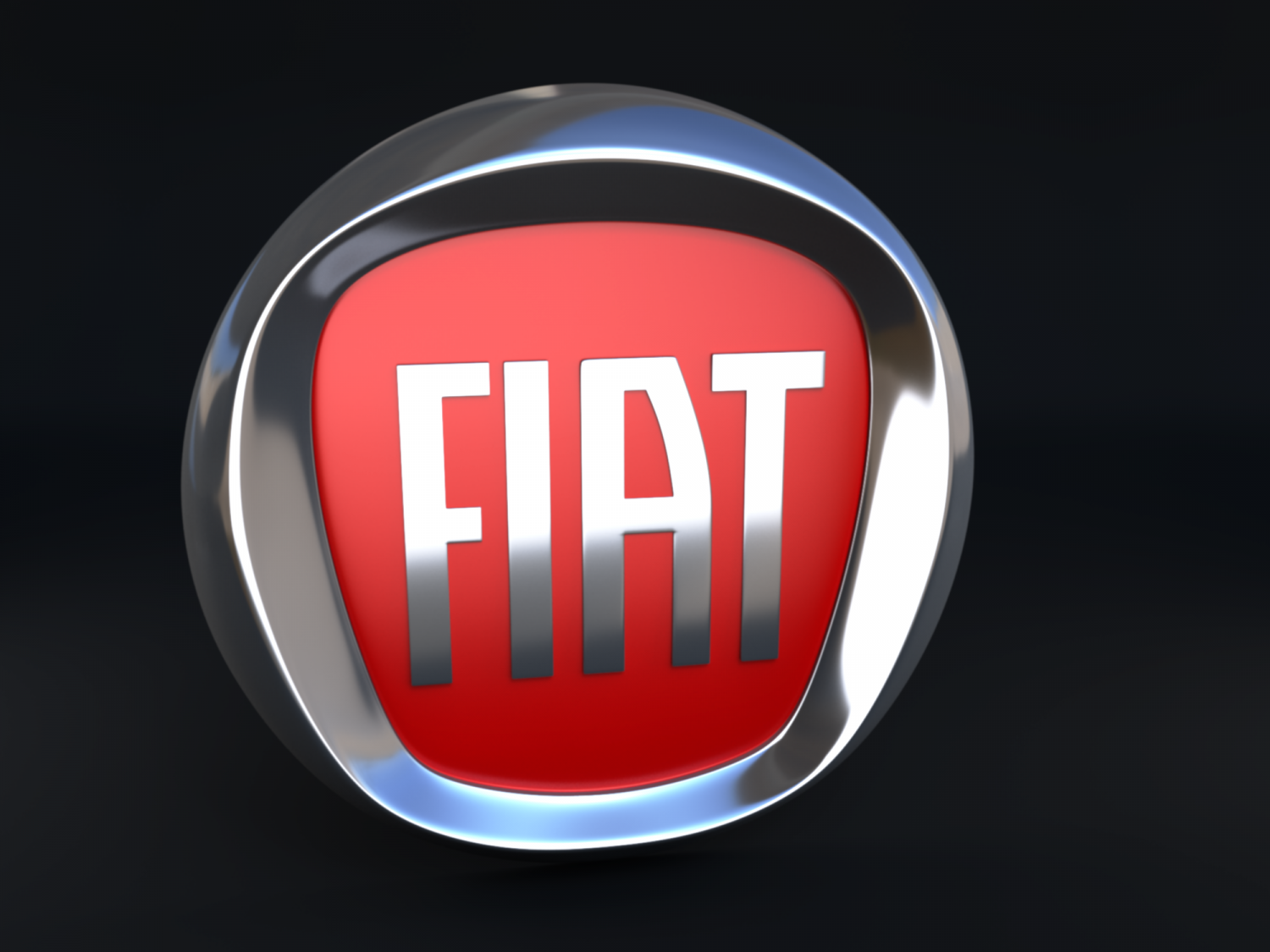 Fiat Logo 3D Model in Parts of auto 3DExport