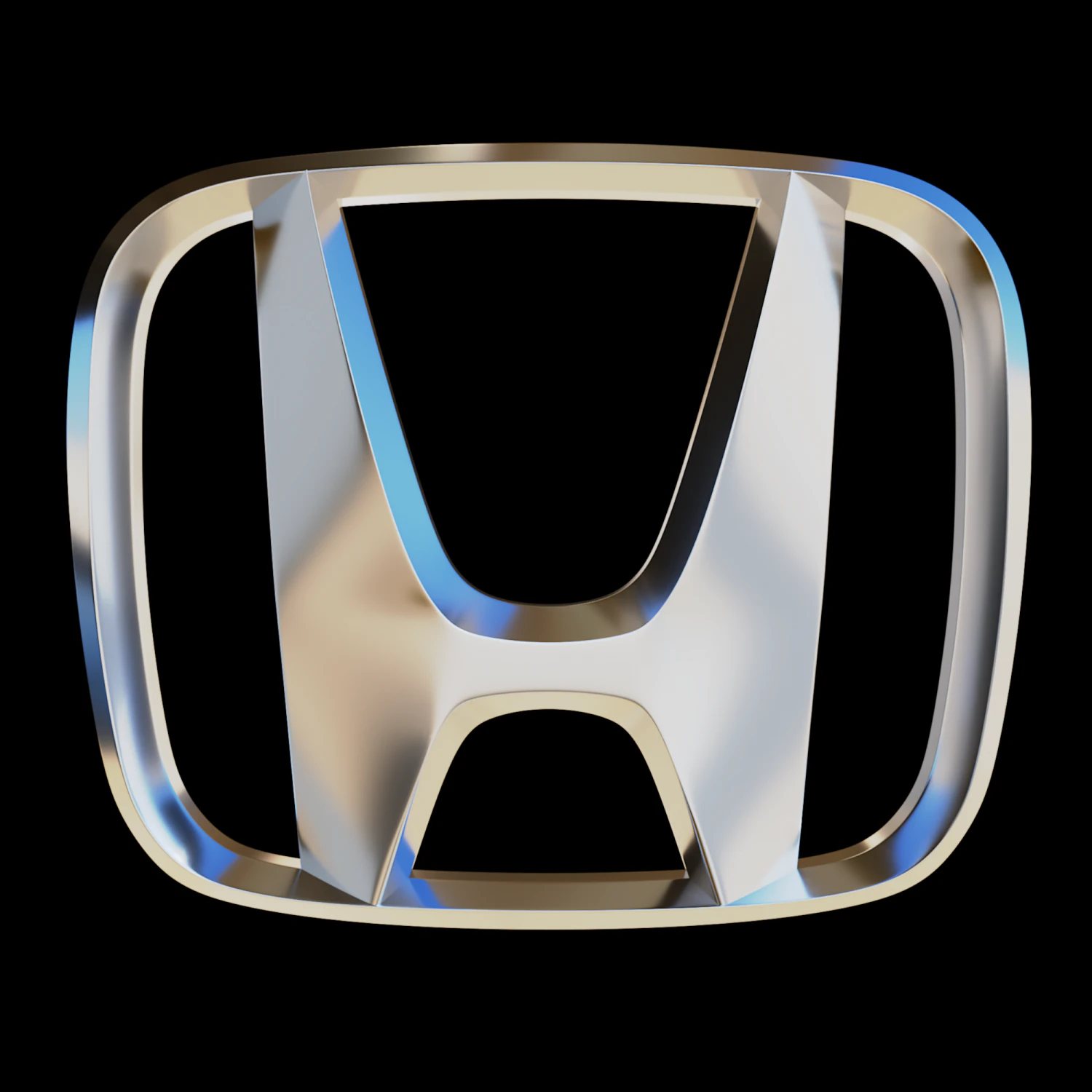 Honda Logo 3D Model .c4d .max .obj .3ds .fbx .stl .blend 