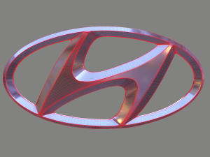 Hyundai Logo 3Dモデル