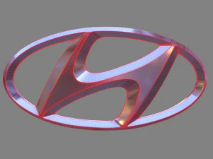 Hyundai Logo 3D Model