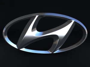 现代标志 3D 模型