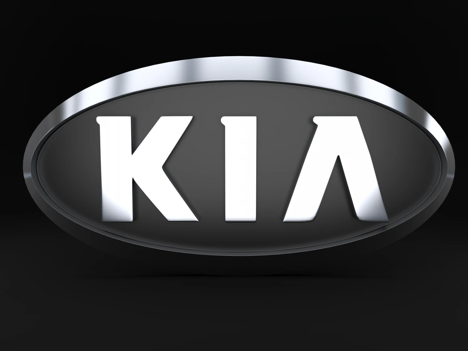 Kia Logo 3D Model .c4d .max .obj .3ds .fbx .stl .blend