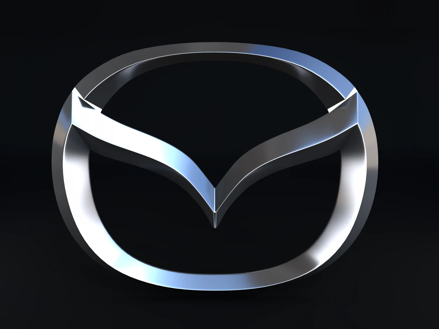 Mazda Logo 3D Model .c4d .max .obj .3ds .fbx .stl .blend 