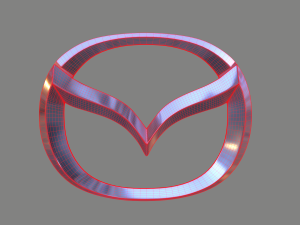 Mazda Logo Modelo 3D