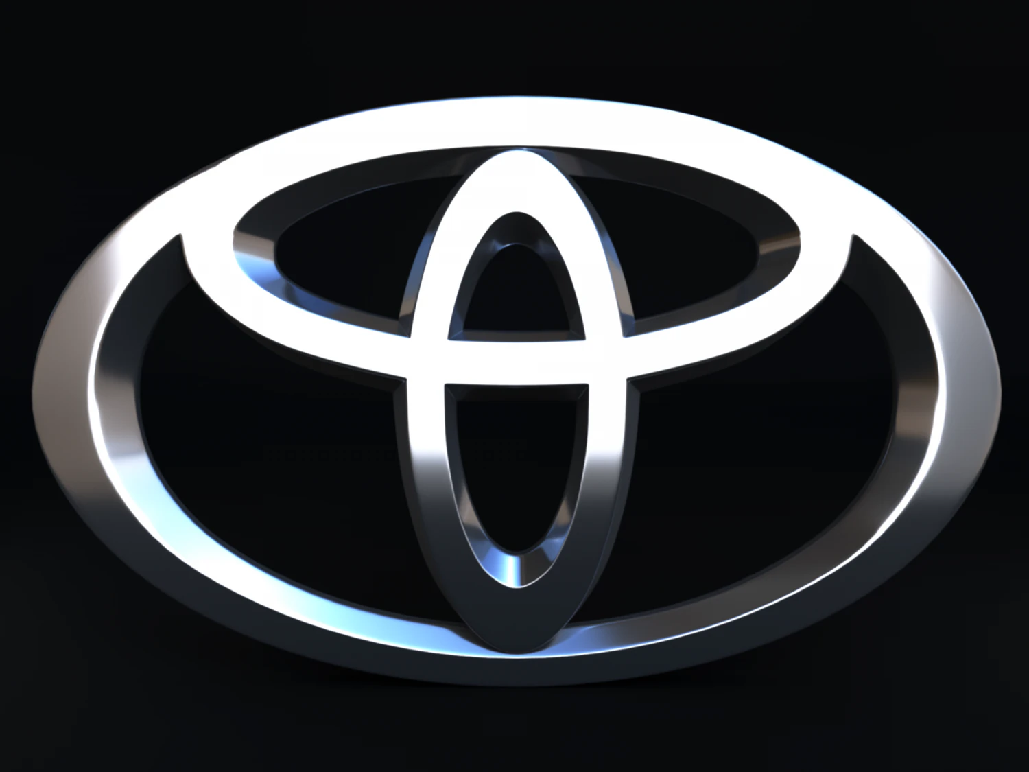Toyota Logo 3D Model .c4d .max .obj .3ds .fbx .stl .blend 