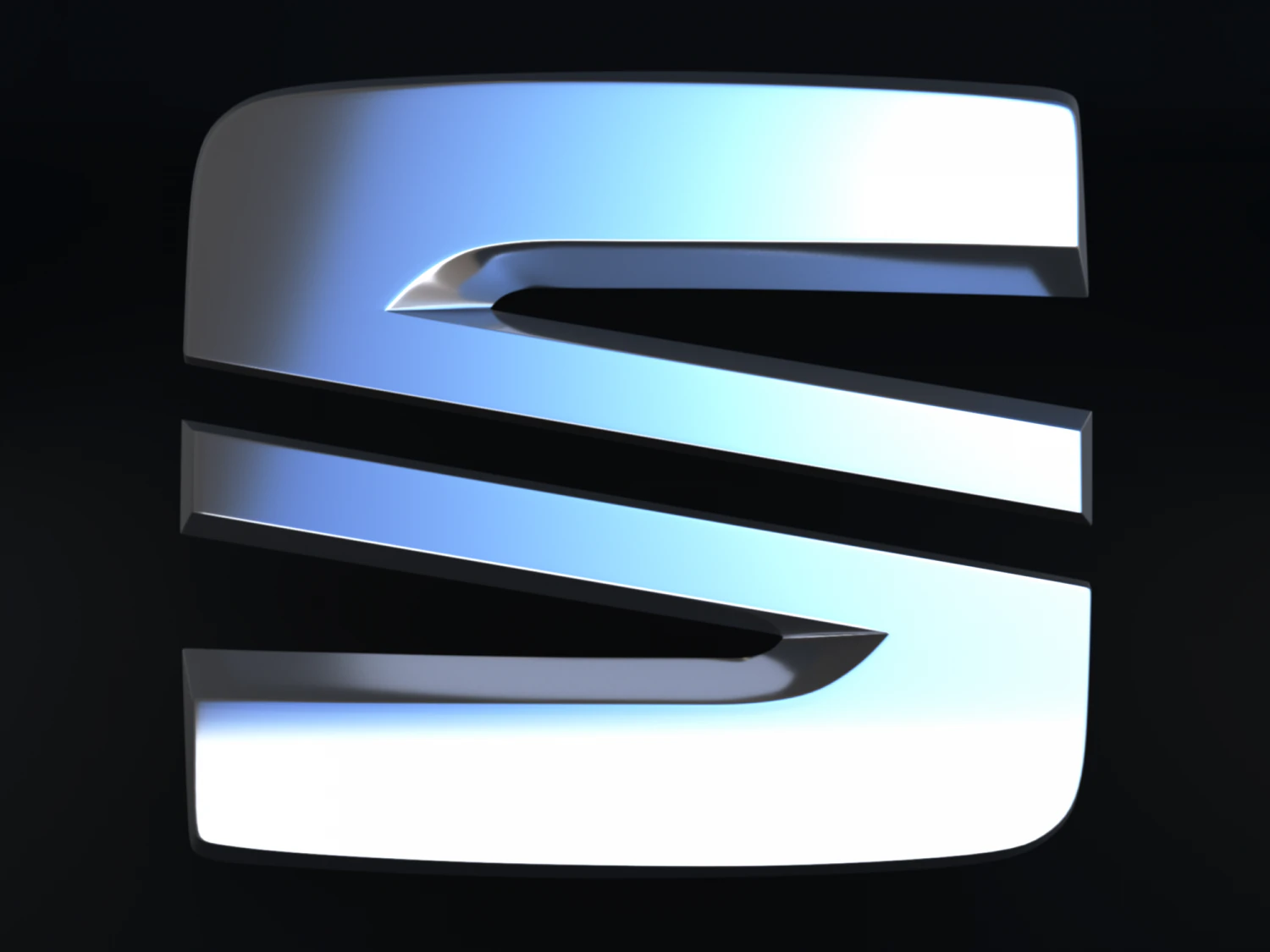 Seat Logo 3D Model .c4d .max .obj .3ds .fbx .stl .blend