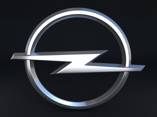 Opel Logo 3D Model in Parts of auto 3DExport