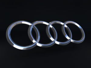 Audi Logo 3D Model