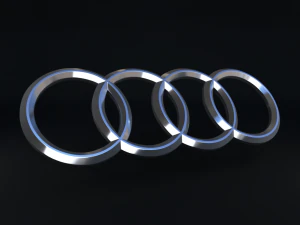 Audi Logo 3D Model