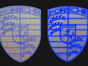 Porsche Logo Model 3D