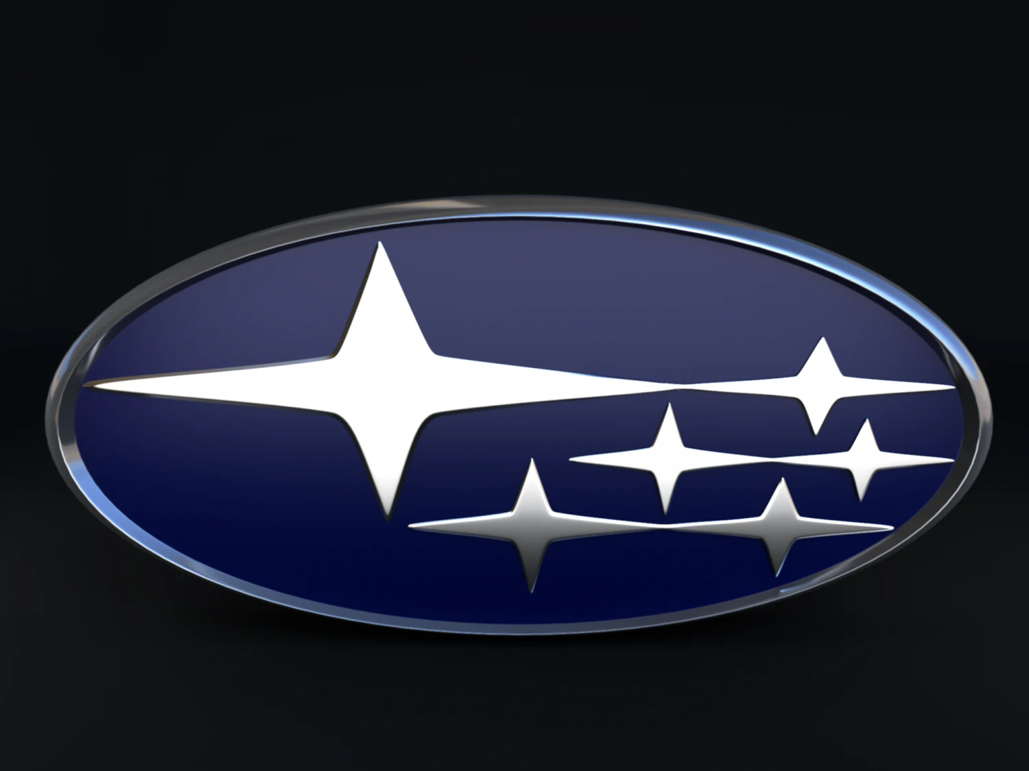 Subaru Logo 3D Model .c4d .max .obj .3ds .fbx .stl .blend 