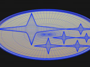 Subaru Logo 3D Model