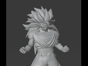 goku ssj3 ultra high poly stl Modello di stampa 3D