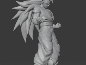 goku ssj3 ultra high poly stl 3Dプリントモデル