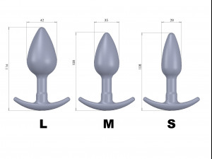 the anal plug - 3 sizes Modelo de impresión 3D