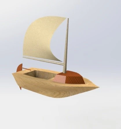 yacht 3D Model .c4d .max .obj .3ds .fbx .stl .blend 