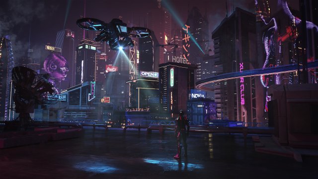 c4d octane render cyberpunk city skyscrapers hud robot airplane japan hongkong cbd building future 3D Model .c4d .max .obj .3ds .fbx .stl .blend 