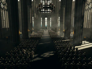 c4d octane rendermiddle ages game of thrones church castle knight 3D Model