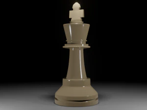 kr&oacute;l szachowy Model 3D